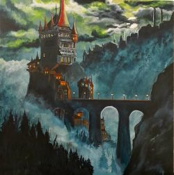 Canvas Painting Road To Hogwarts