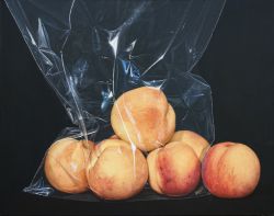 Still Life In Hyperrealism Just Tender Peaches... by Nataliya Bagatskaya