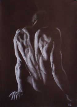 Nude Male Model by Kateryna Bortsova