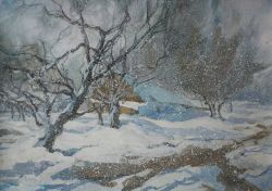 Snowfall by Raisa Kobzarenko-Korenek