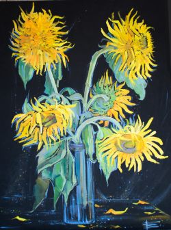 Sunflowers by Zlata Goncharova