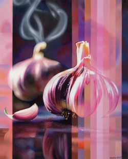 Pink Garlic Creates Smoky Garlic