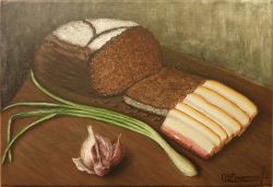 Bread And Lard by Oleg Dyshkant