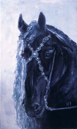 Black Horse by Nadezhda Ivanova