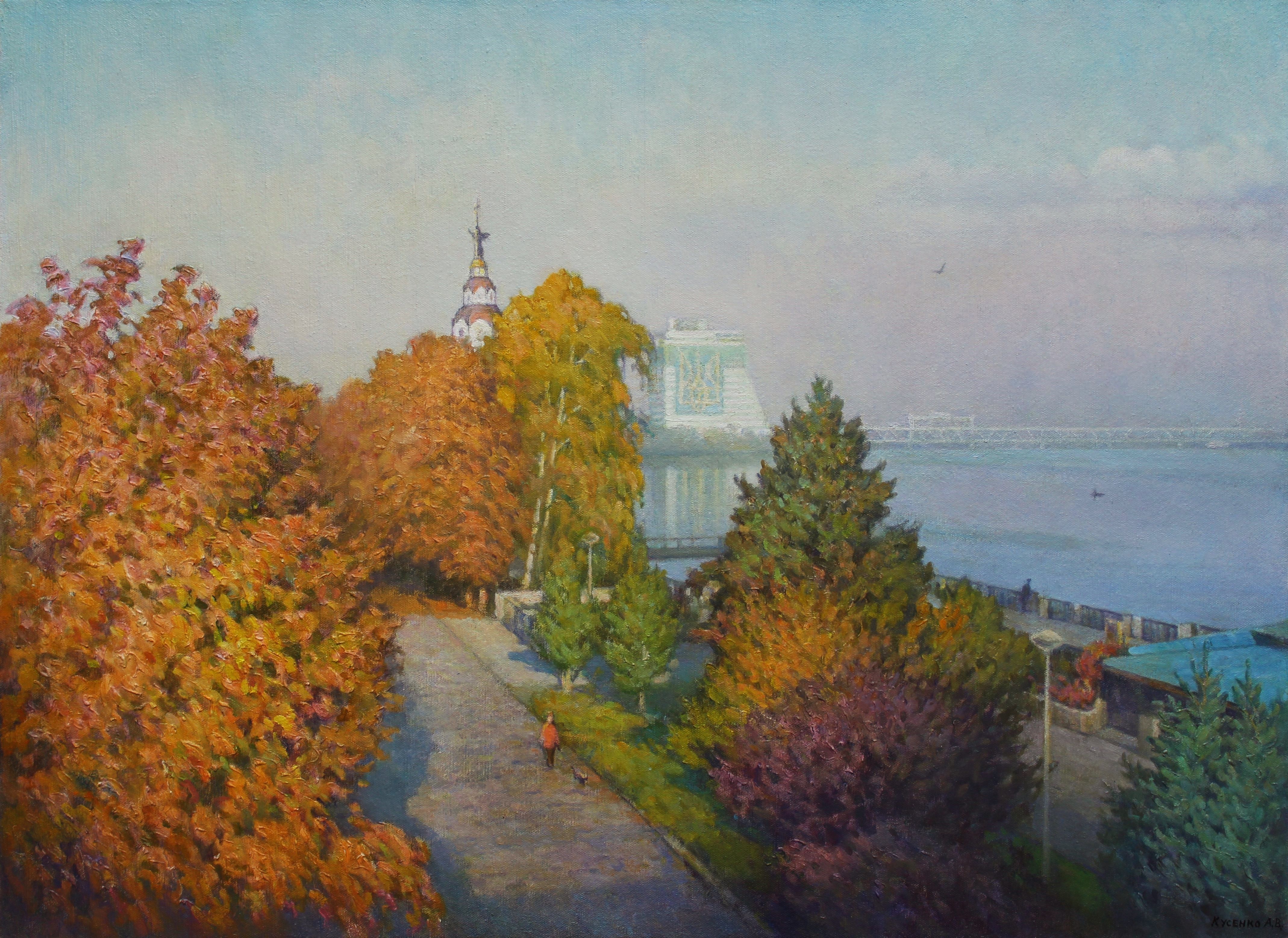 Dnieper. Autumn Morning 