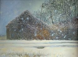 The first snow by Mētra Daume