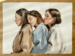 Three Girls by Margarita Bodarev