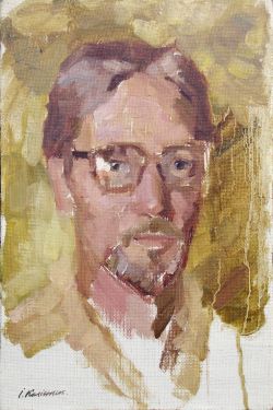 Portrait Of The Painter Anatoly Kuksov by Ivan Kolisnyk