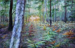 Evening Forest by Oleksandr Andrushchenko