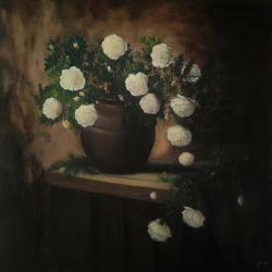 White Roses by Nina Fedotova