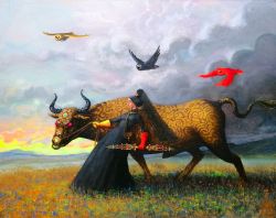 The Sassy Golden Bull Thief by Serge Sunne