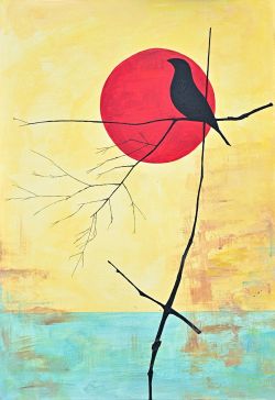 Bird And Sunset by Viktoria Gladkova