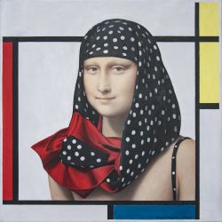 Lisa Visiting Mondrian-4 by Nataliya Bagatskaya